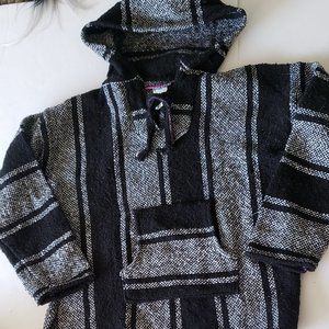 LA MALINCHE Baja Boho Hippie Pullover Hoodie Unisex Size Small